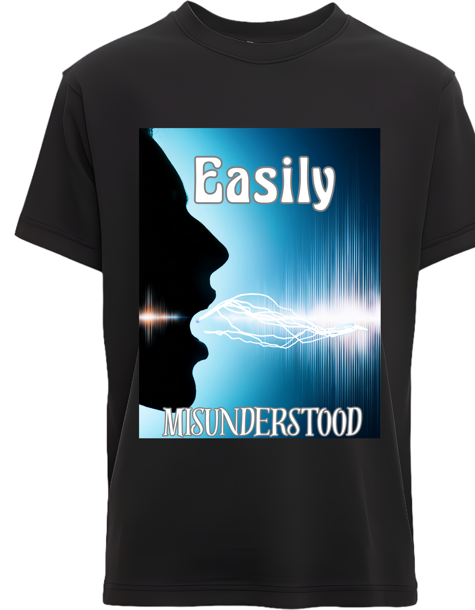 Melodys Misunderstood T-Shirts heavy Cotton Blend Crew Neck Tee S - 4XL Athletic Fit, unisex