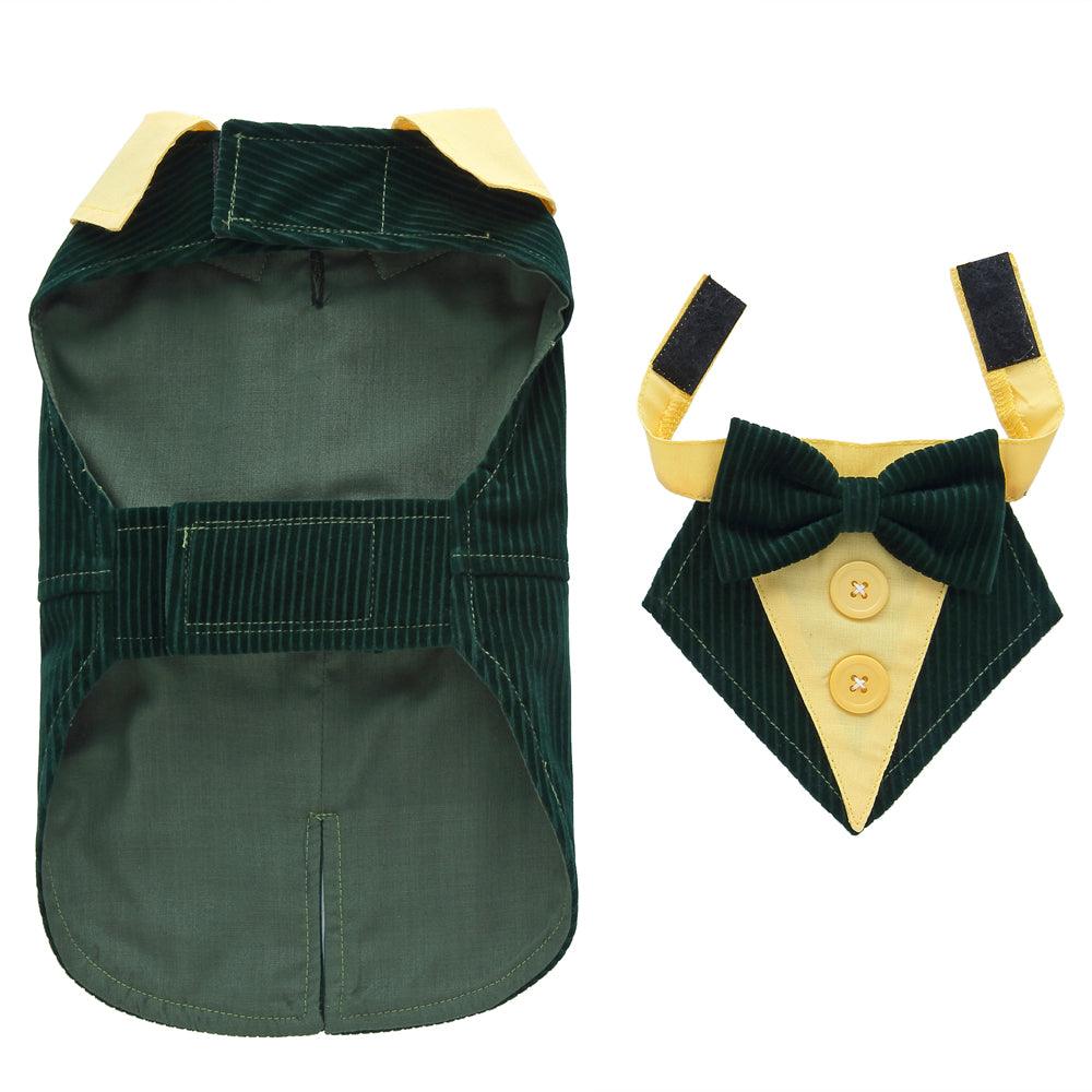 Elegant Canine Attire: Formal Dog Tuxedo Dress-4