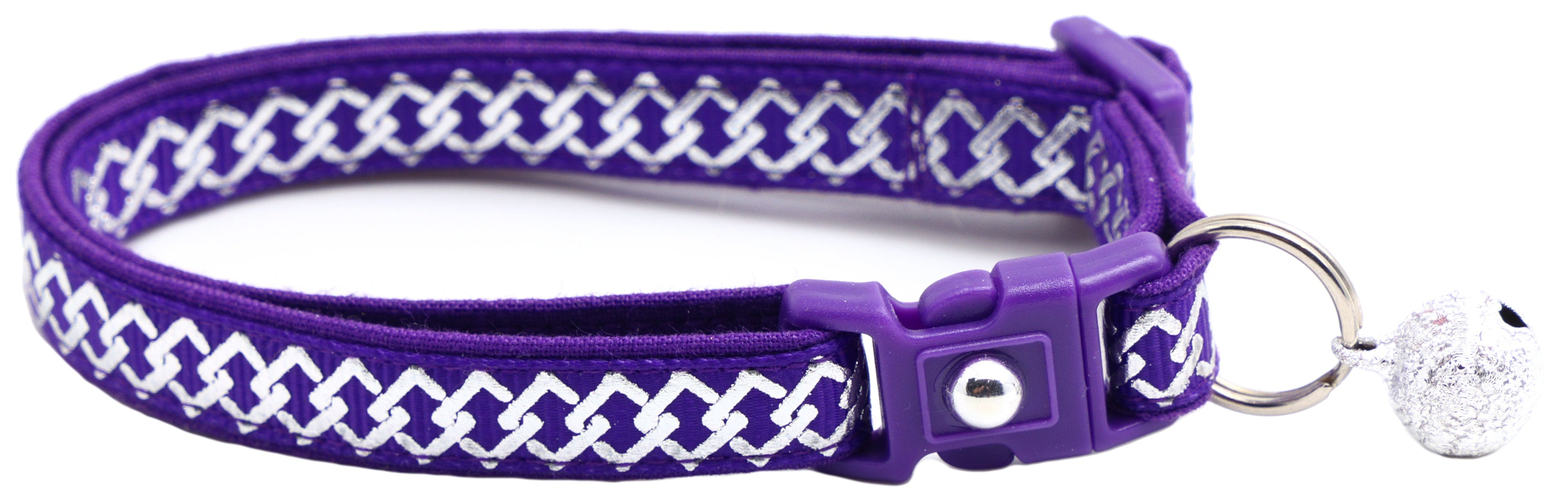 Silver Knots Cat Collar-12