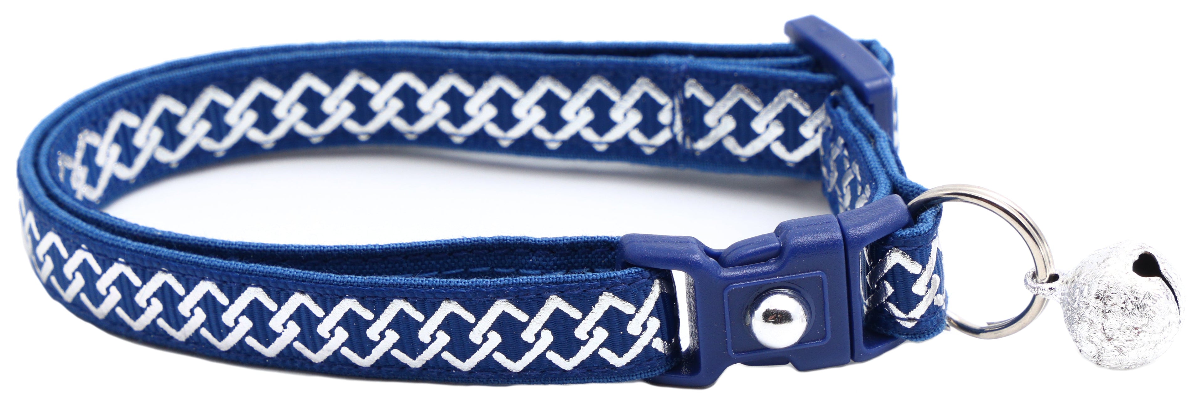 Silver Knots Cat Collar-13