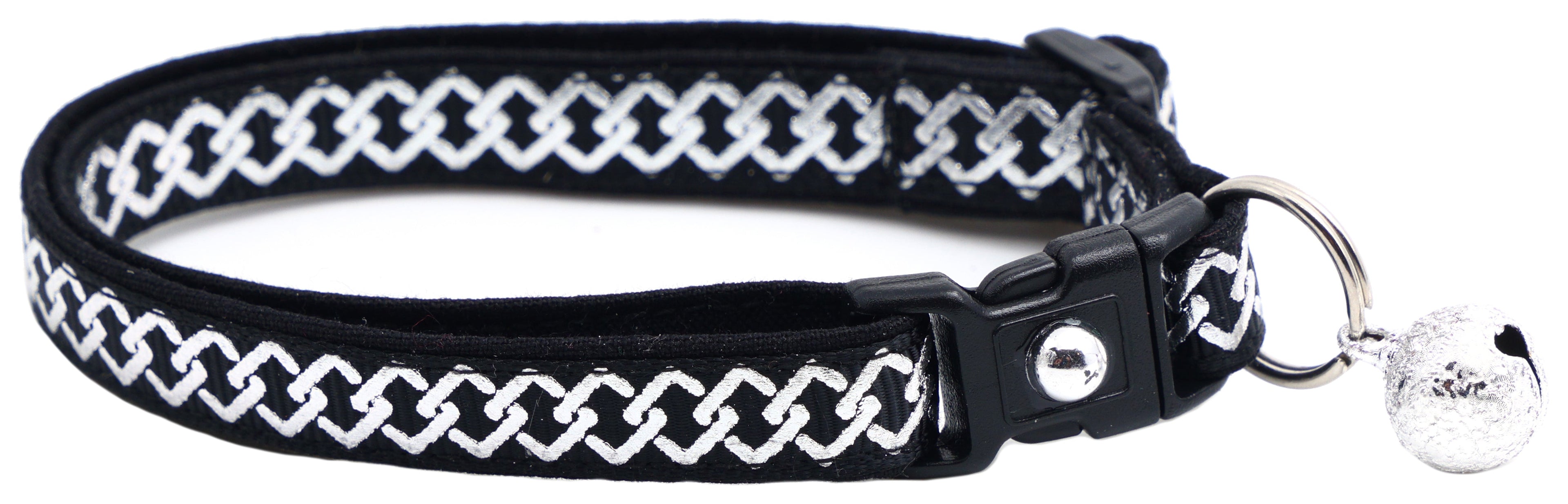 Silver Knots Cat Collar-1
