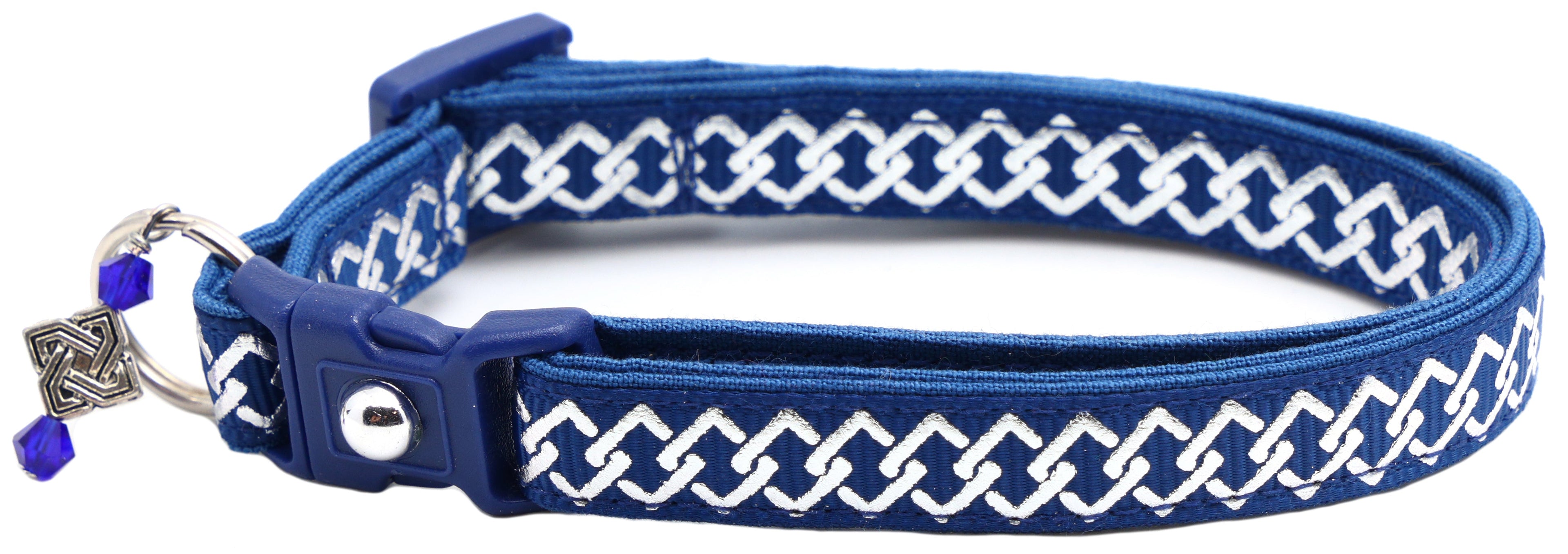 Silver Knots Cat Collar-24
