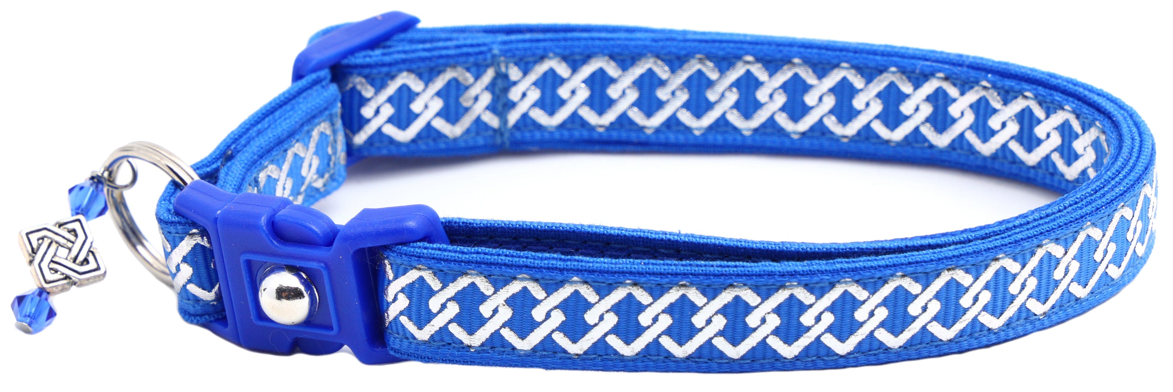 Silver Knots Cat Collar-22