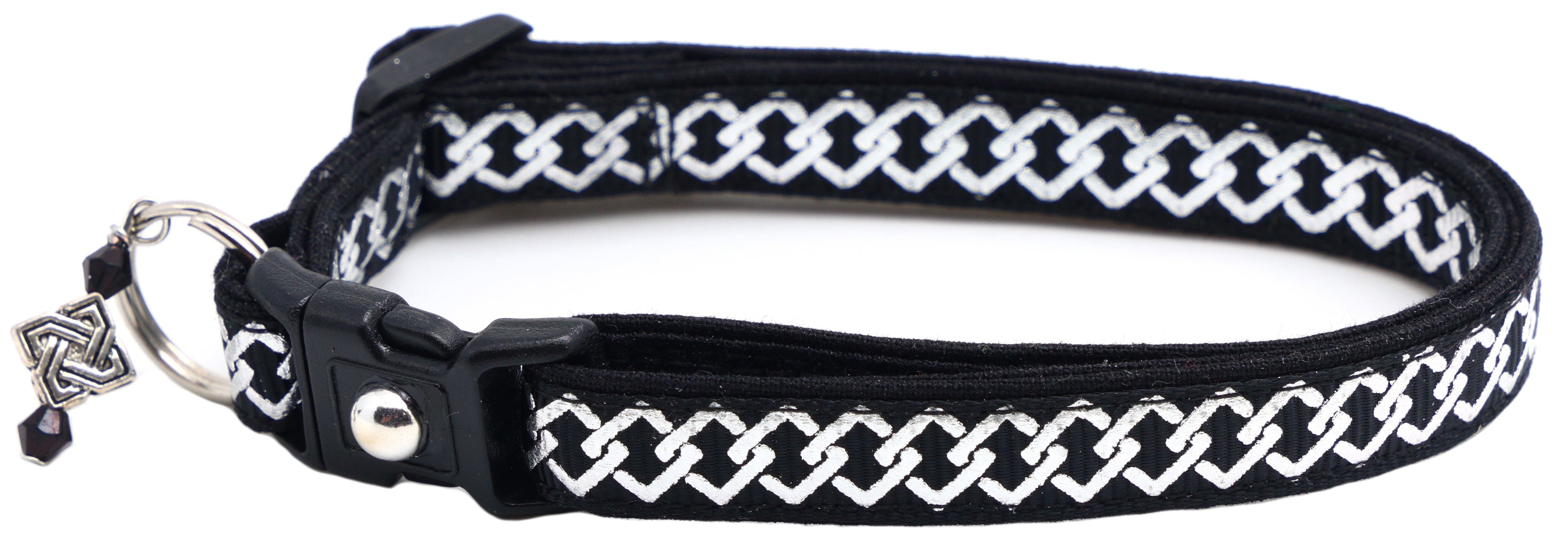 Silver Knots Cat Collar-2