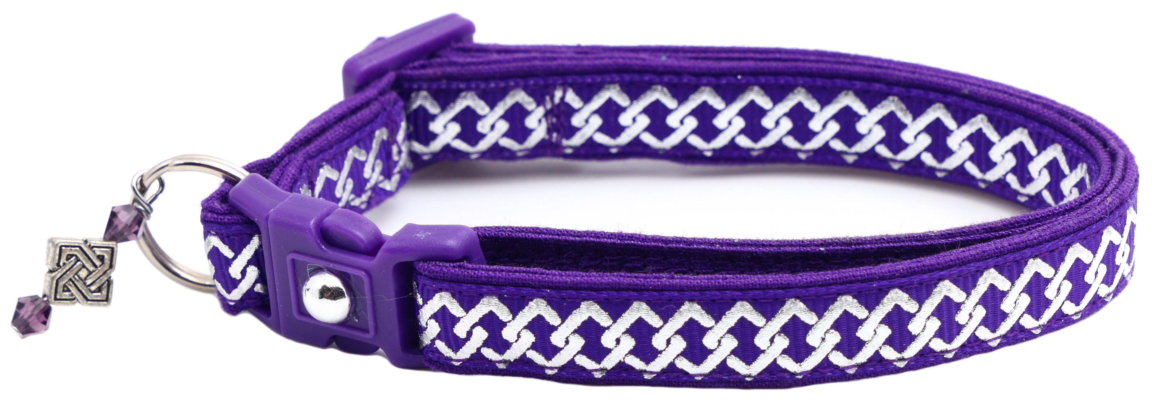 Silver Knots Cat Collar-23