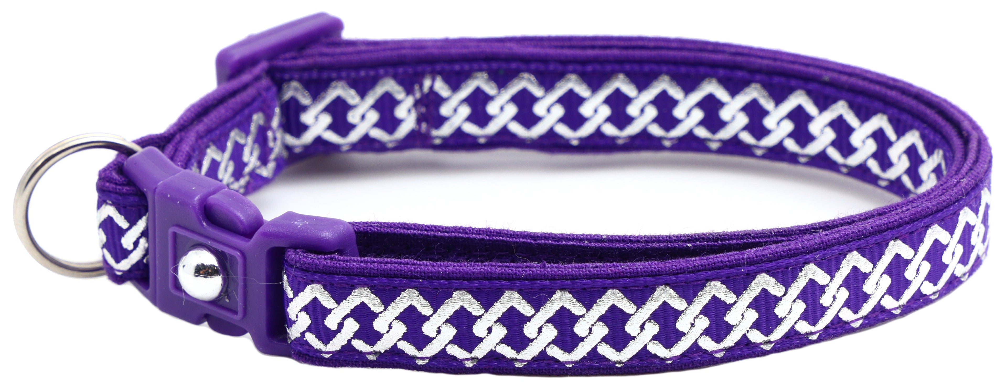 Silver Knots Cat Collar-45