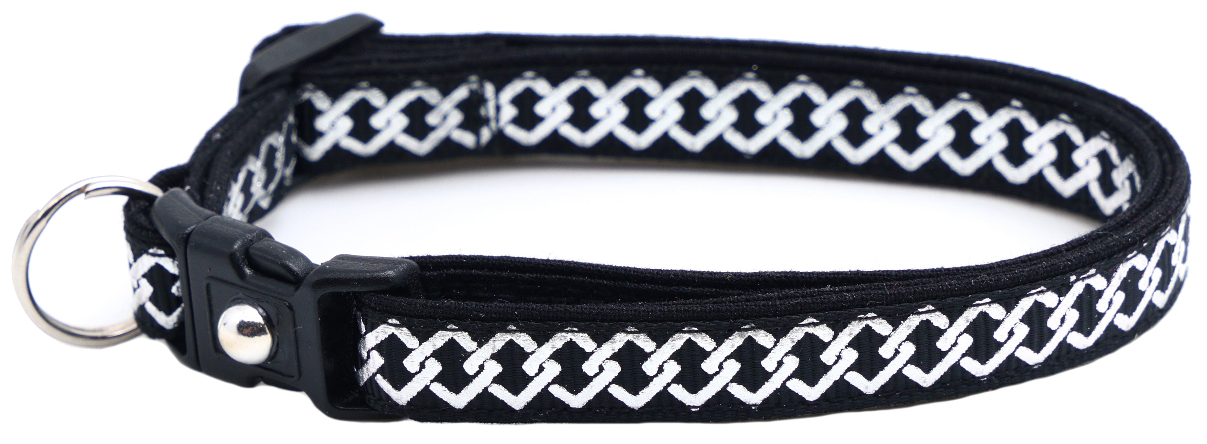 Silver Knots Cat Collar-3