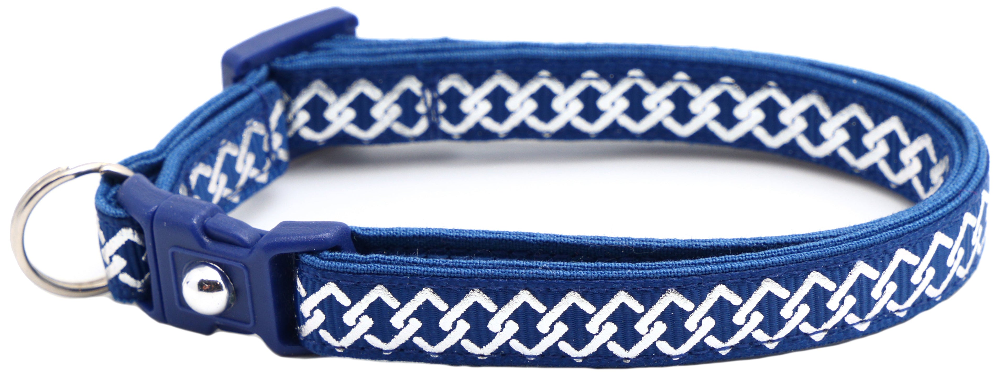 Silver Knots Cat Collar-46