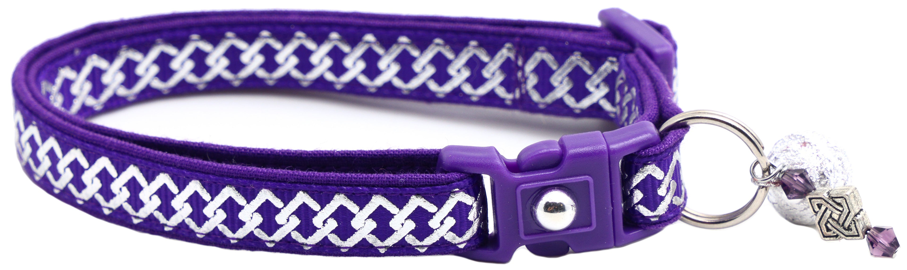 Silver Knots Cat Collar-34