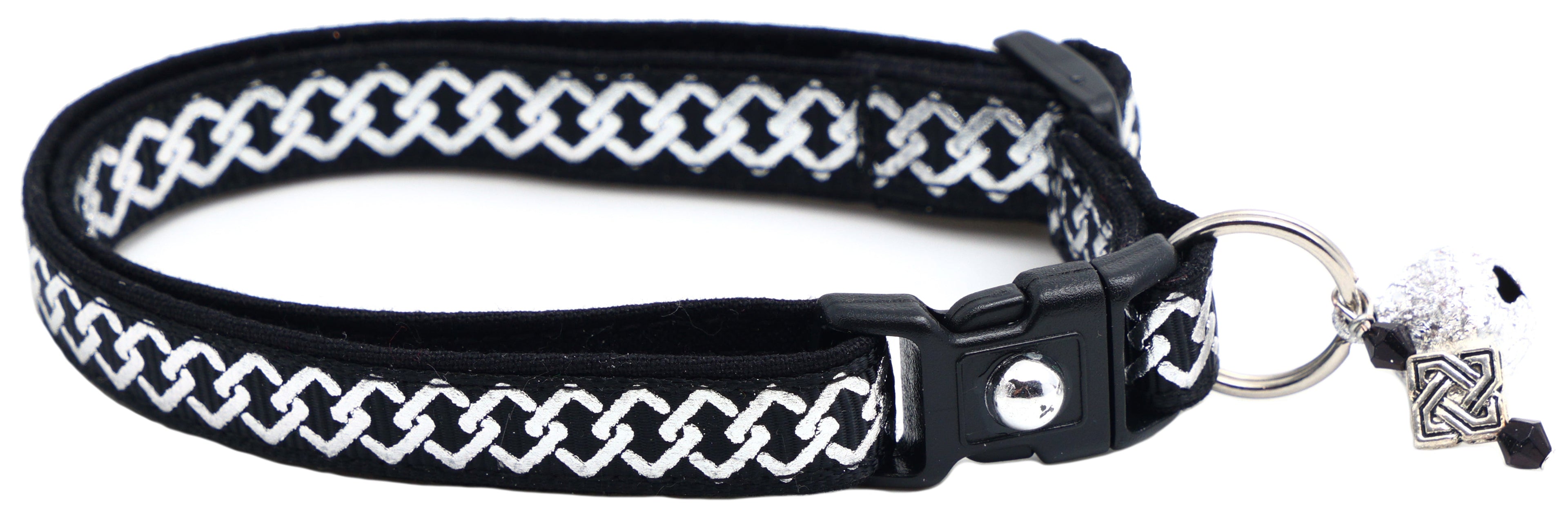 Silver Knots Cat Collar-4
