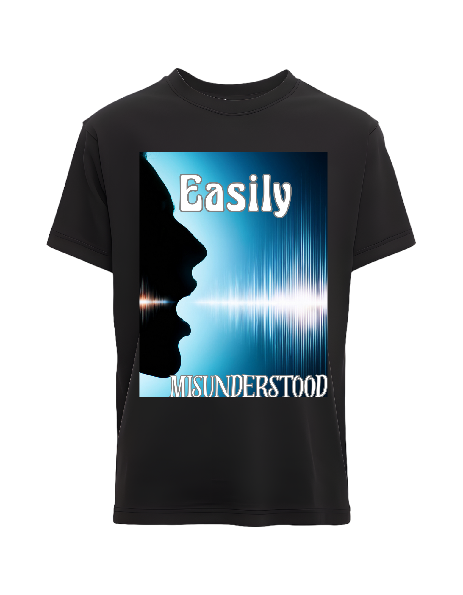 Melodys Misunderstood T-Shirts heavy Cotton Blend Crew Neck Tee S - 4XL Athletic Fit, unisex
