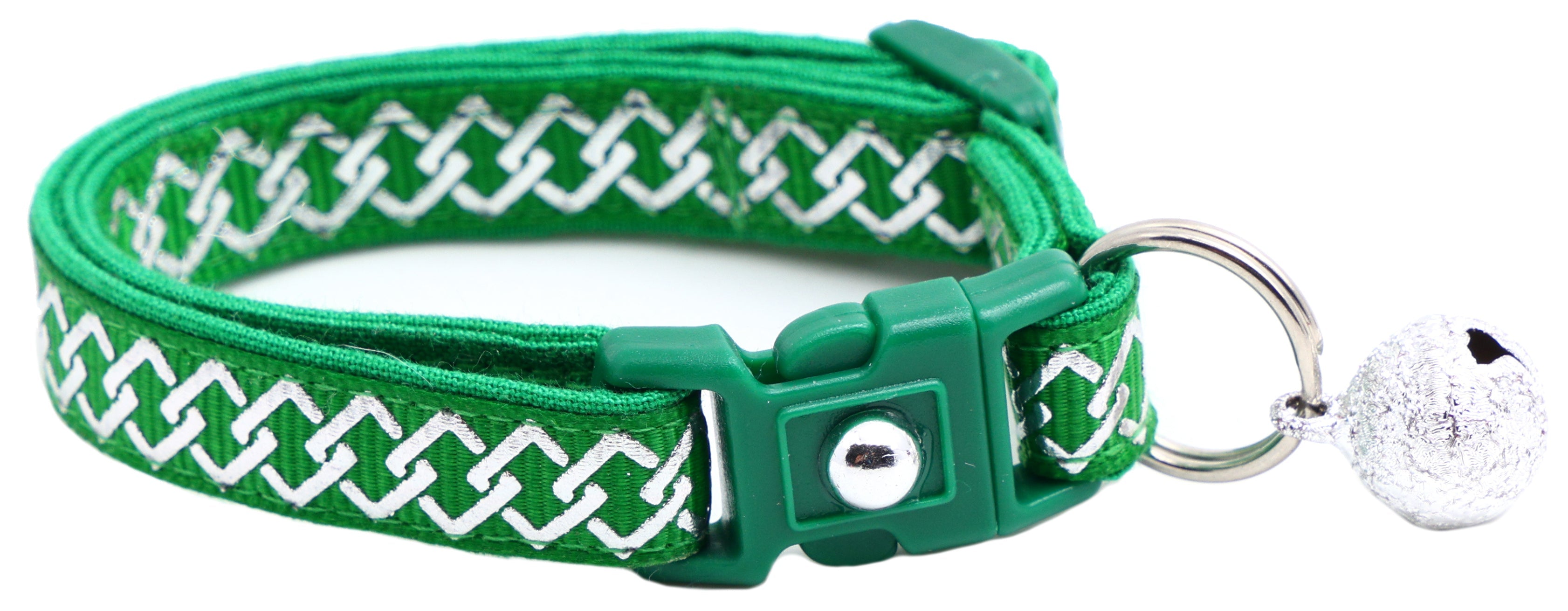 Silver Knots Cat Collar-9