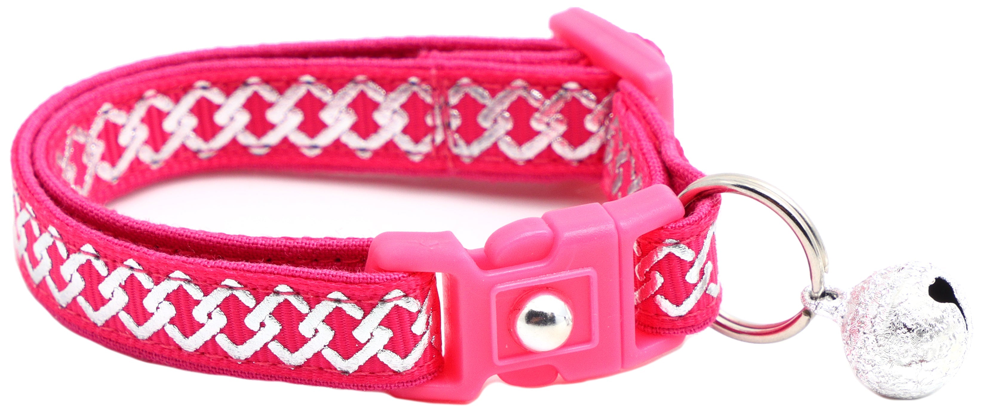 Silver Knots Cat Collar-10