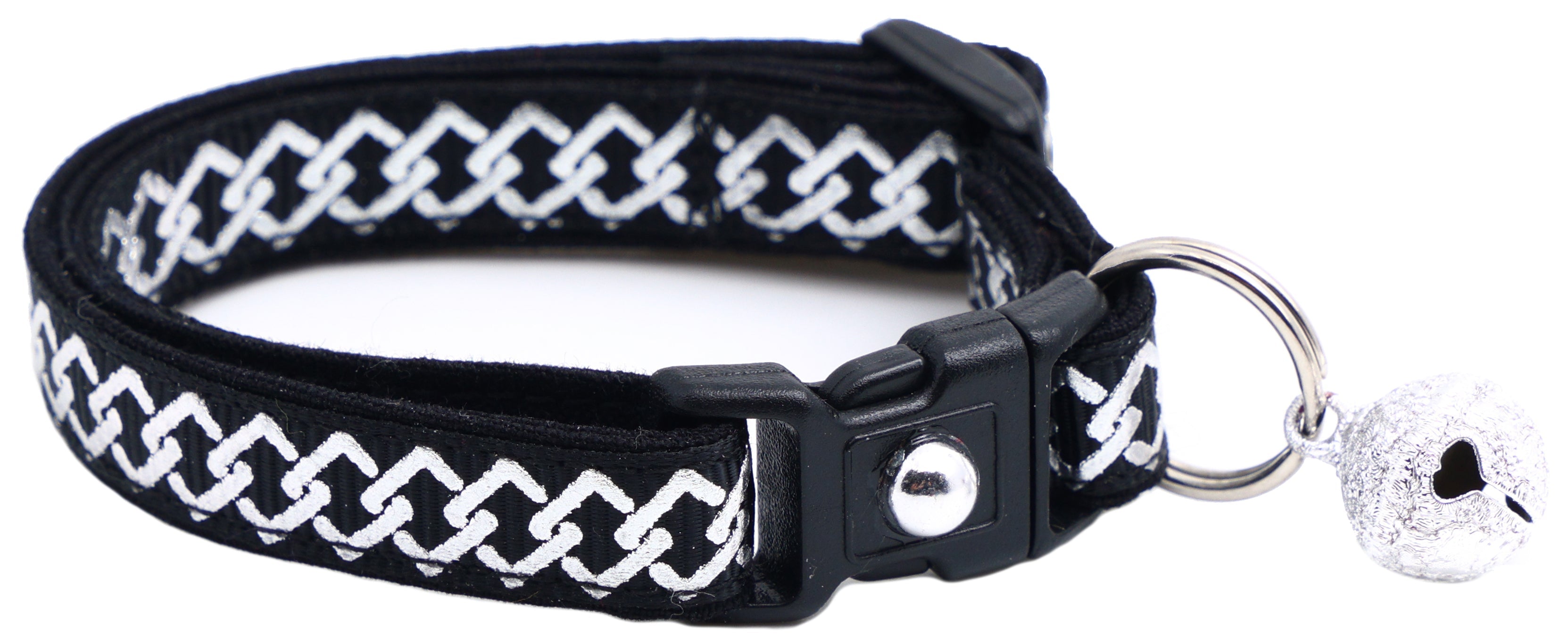 Silver Knots Cat Collar-5