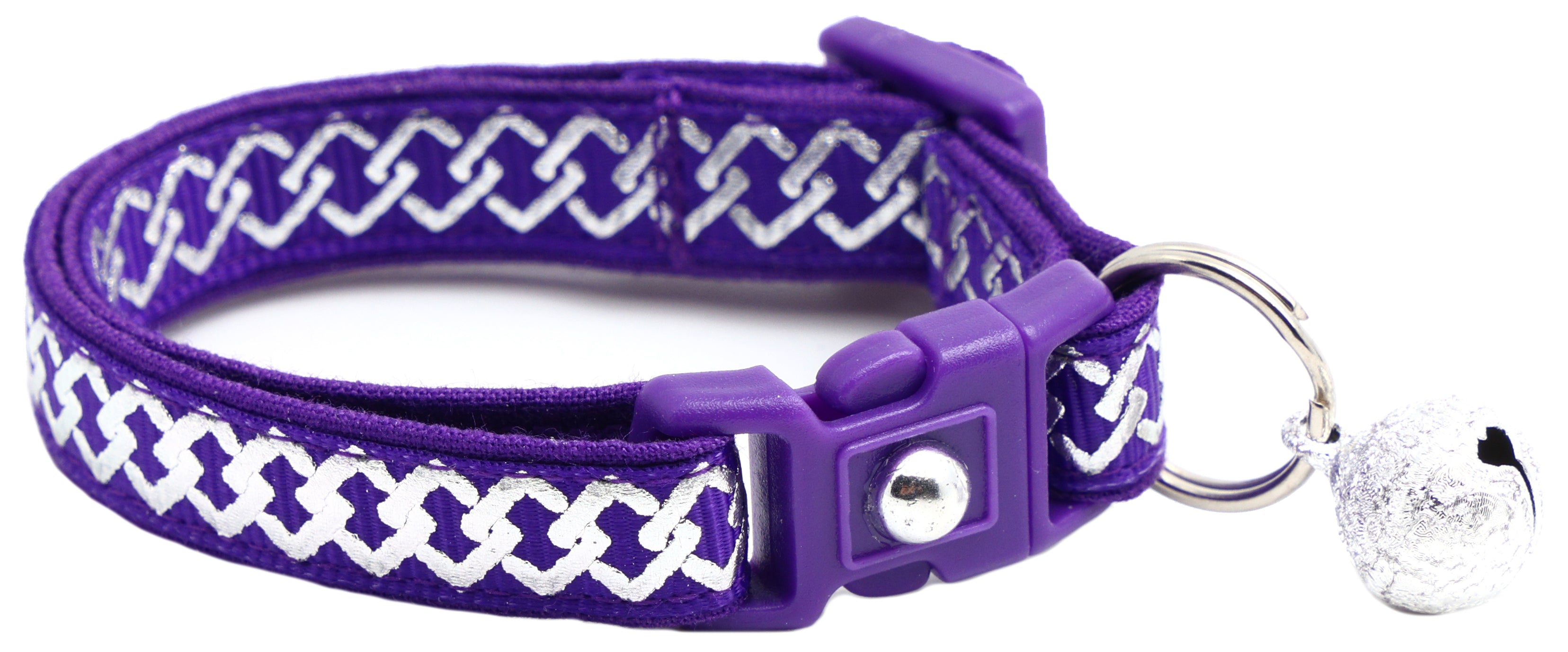 Silver Knots Cat Collar-7