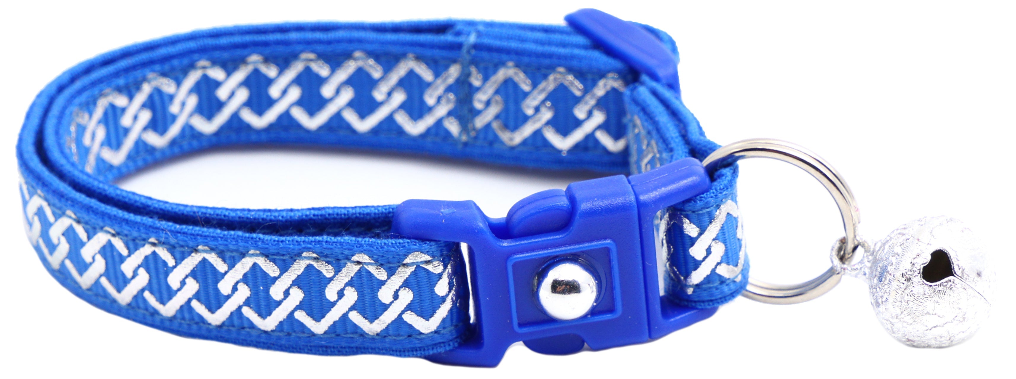 Silver Knots Cat Collar-6
