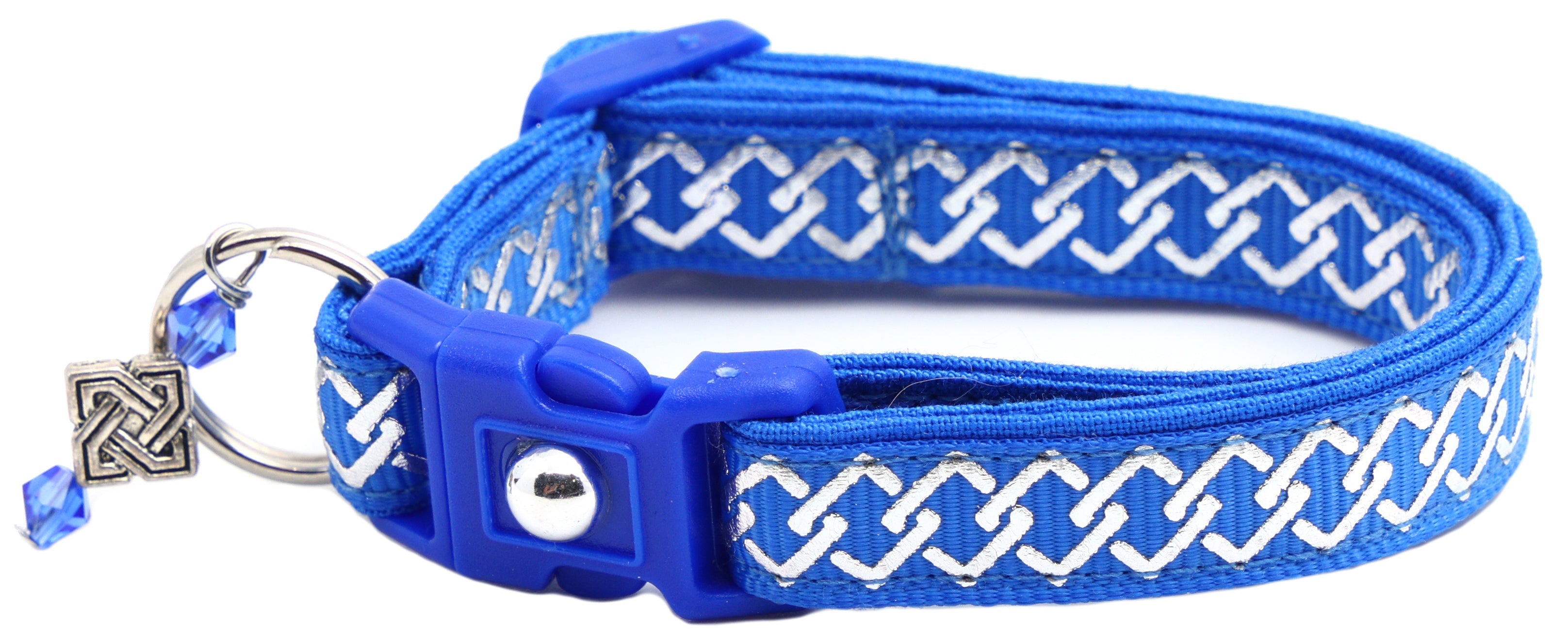 Silver Knots Cat Collar-17