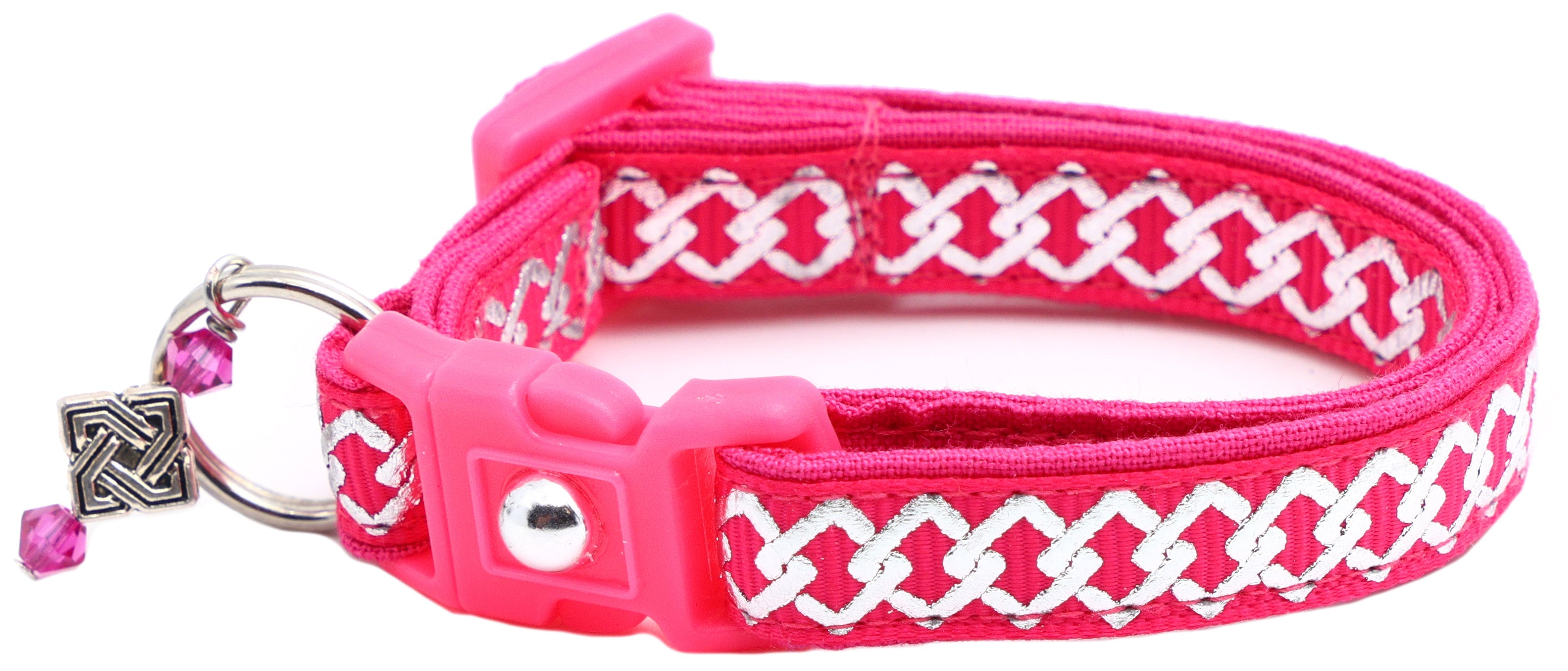 Silver Knots Cat Collar-21