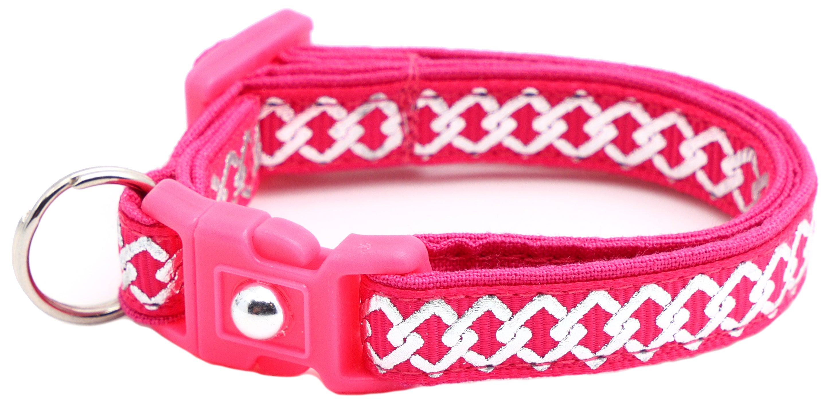 Silver Knots Cat Collar-43