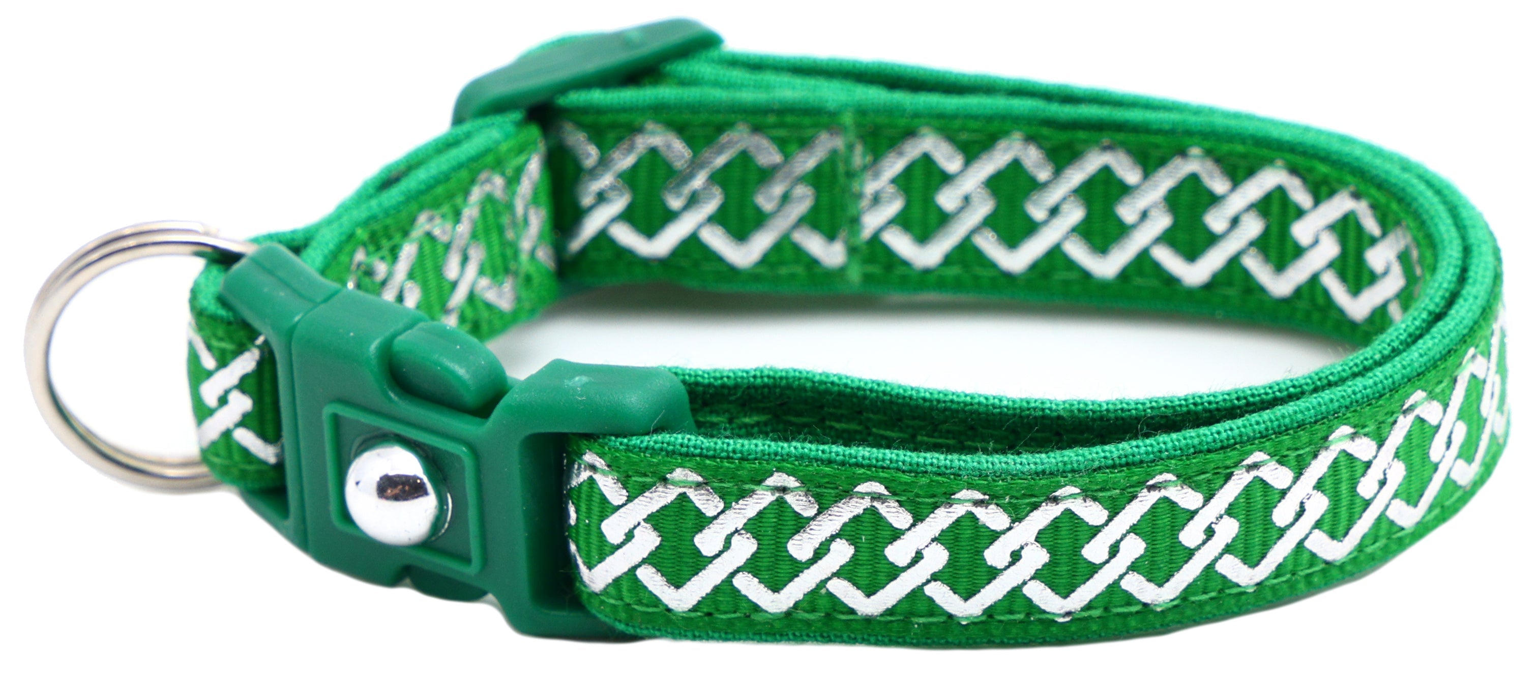 Silver Knots Cat Collar-42