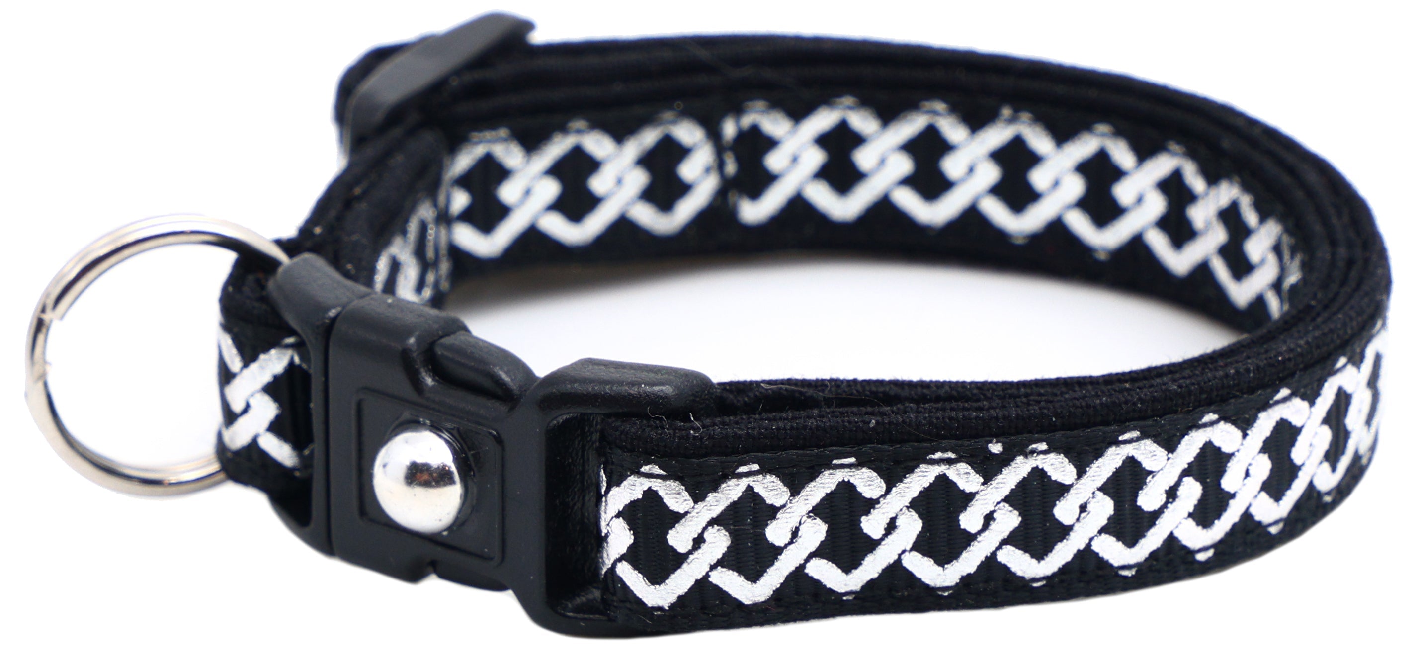 Silver Knots Cat Collar-38
