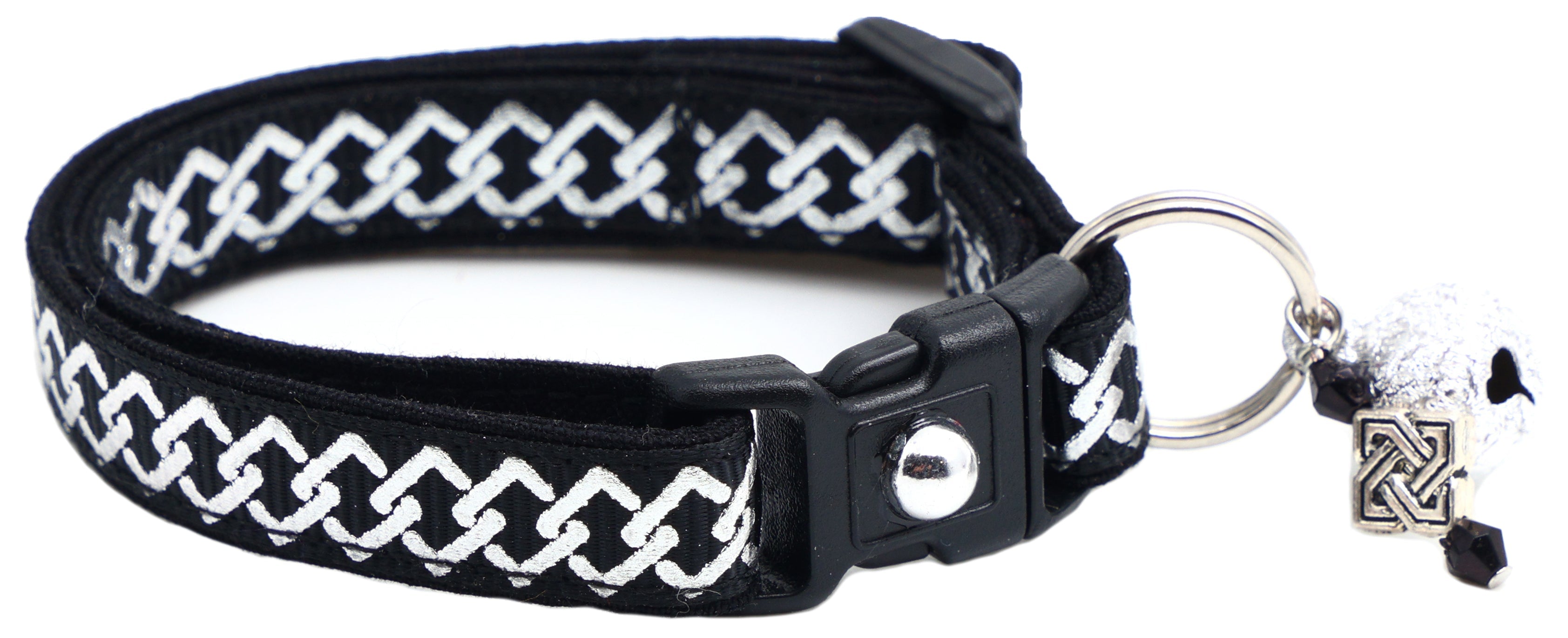 Silver Knots Cat Collar-27