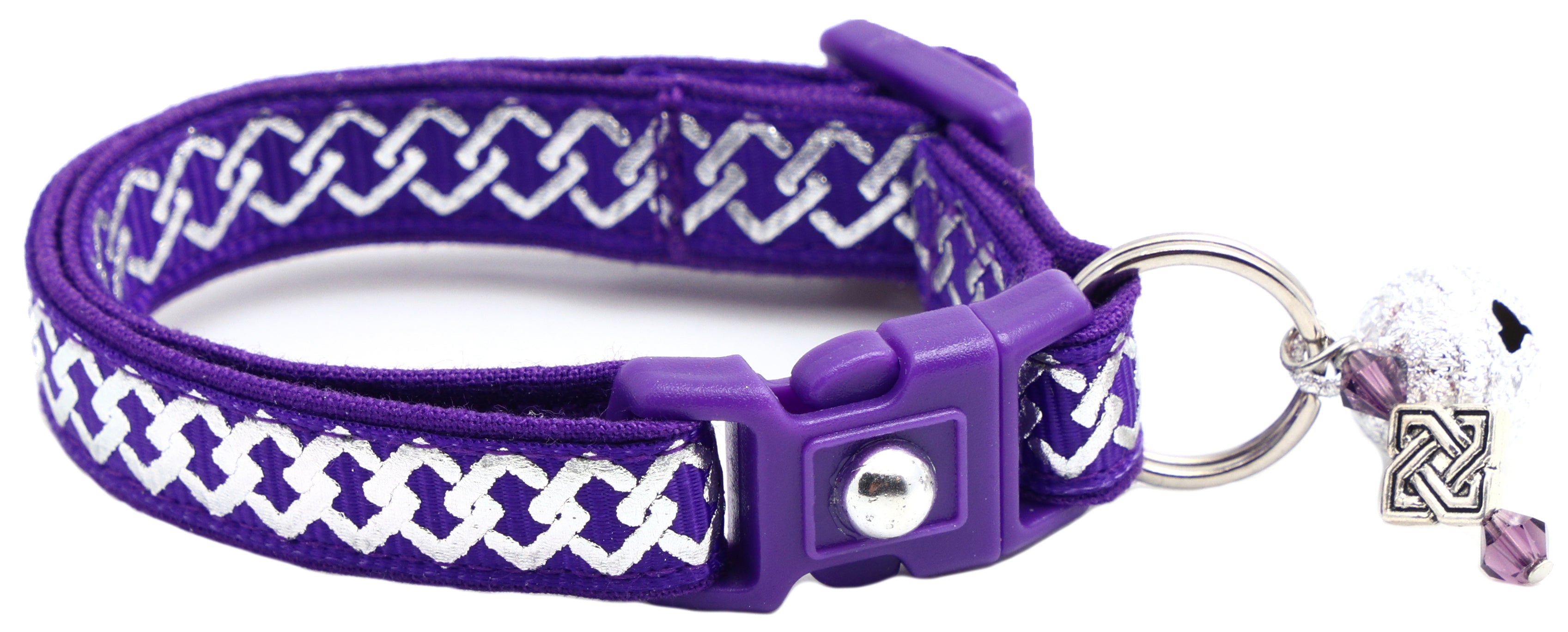 Silver Knots Cat Collar-29
