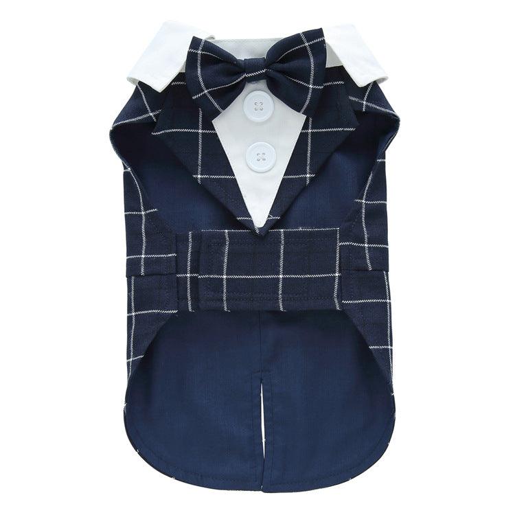Elegant Canine Attire: Formal Dog Tuxedo Dress-12