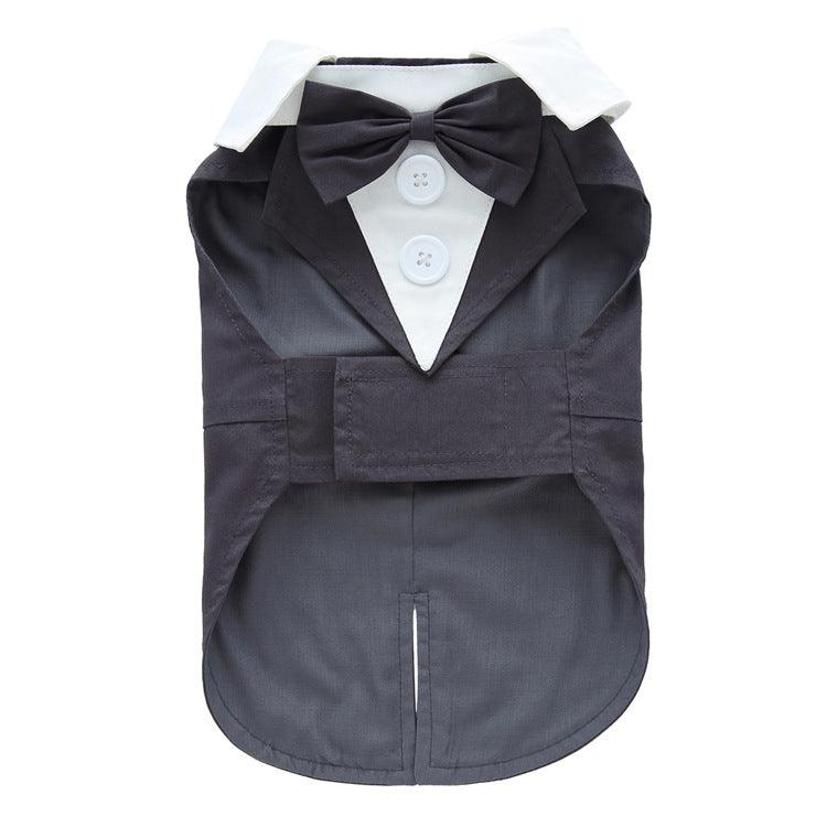 Elegant Canine Attire: Formal Dog Tuxedo Dress-8
