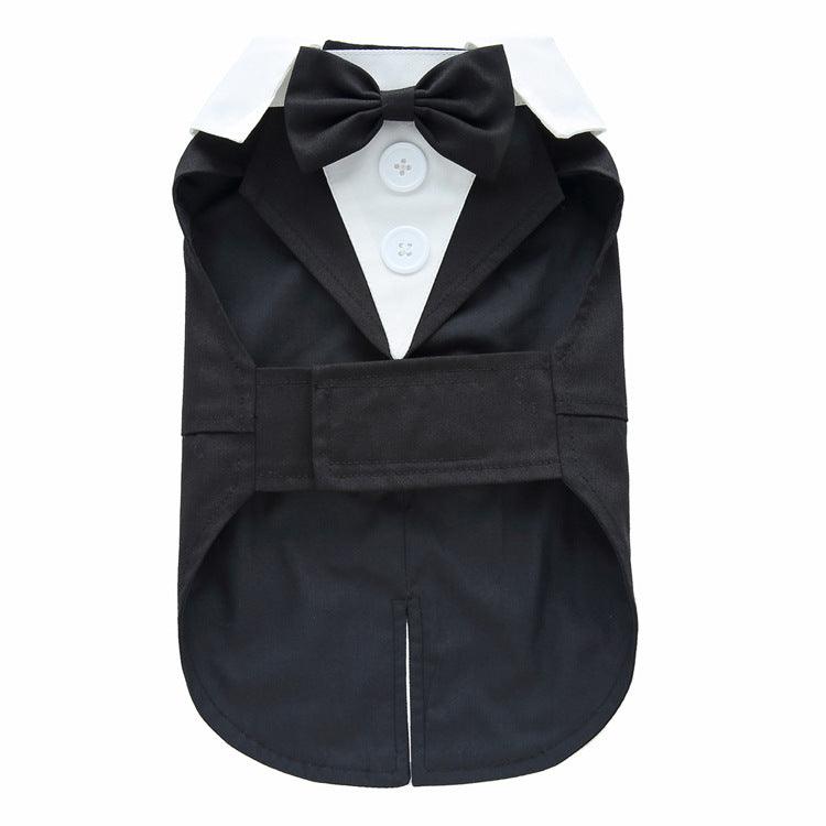 Elegant Canine Attire: Formal Dog Tuxedo Dress-7